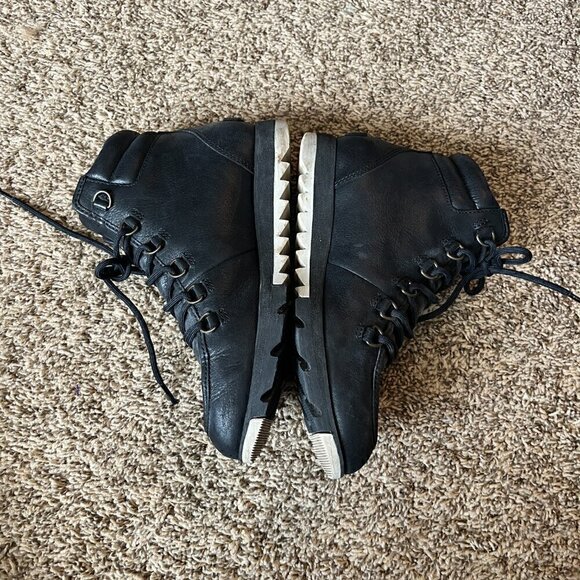 Sorel Harlow Lace Up Boots in black - Picture 3 of 7